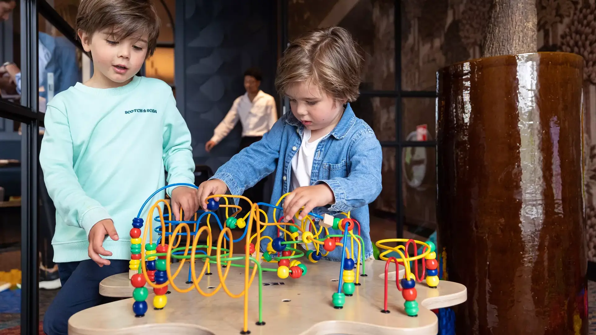 Kinderen in de kinderhoek