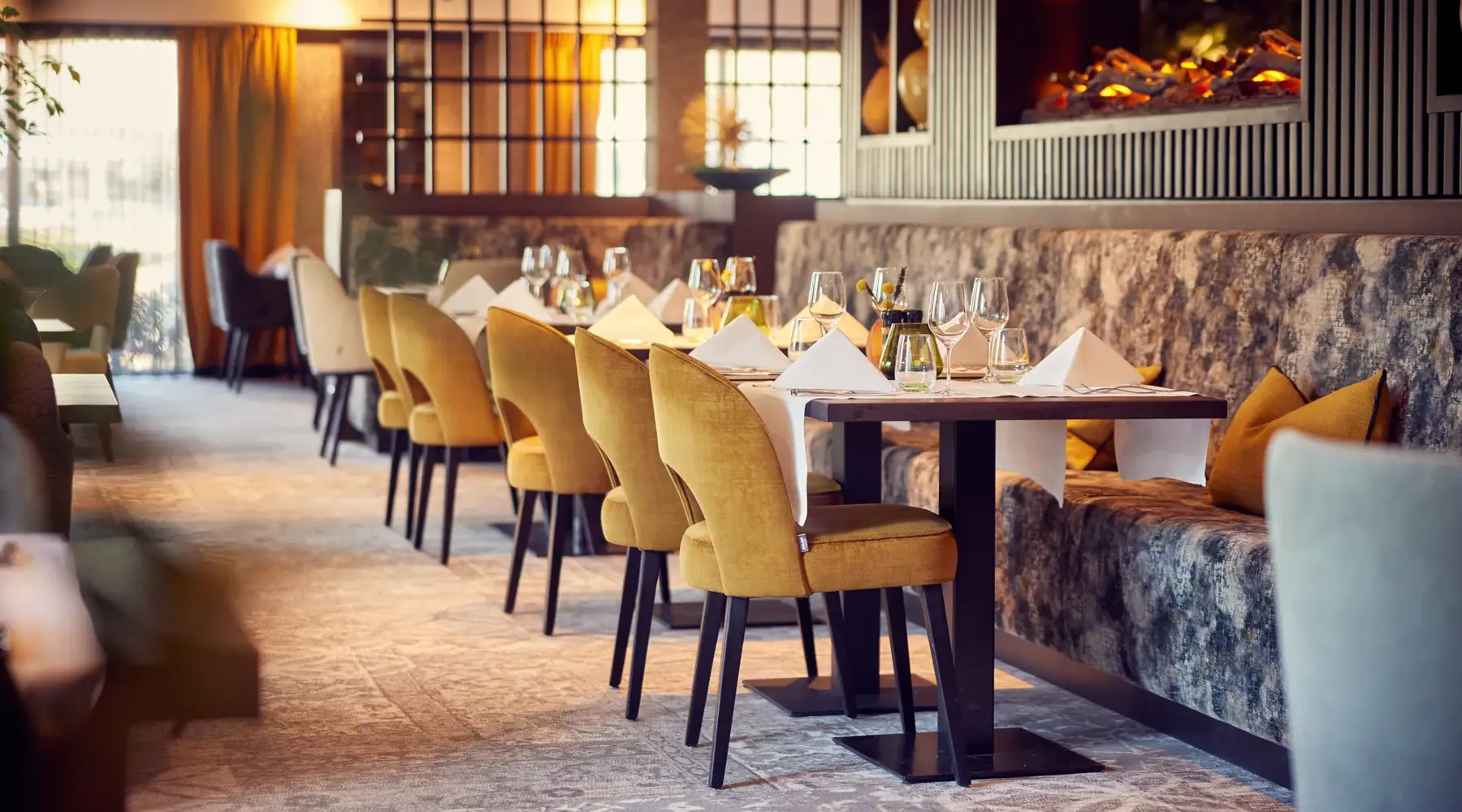 Die Hotelbar des Restaurants Ocre.