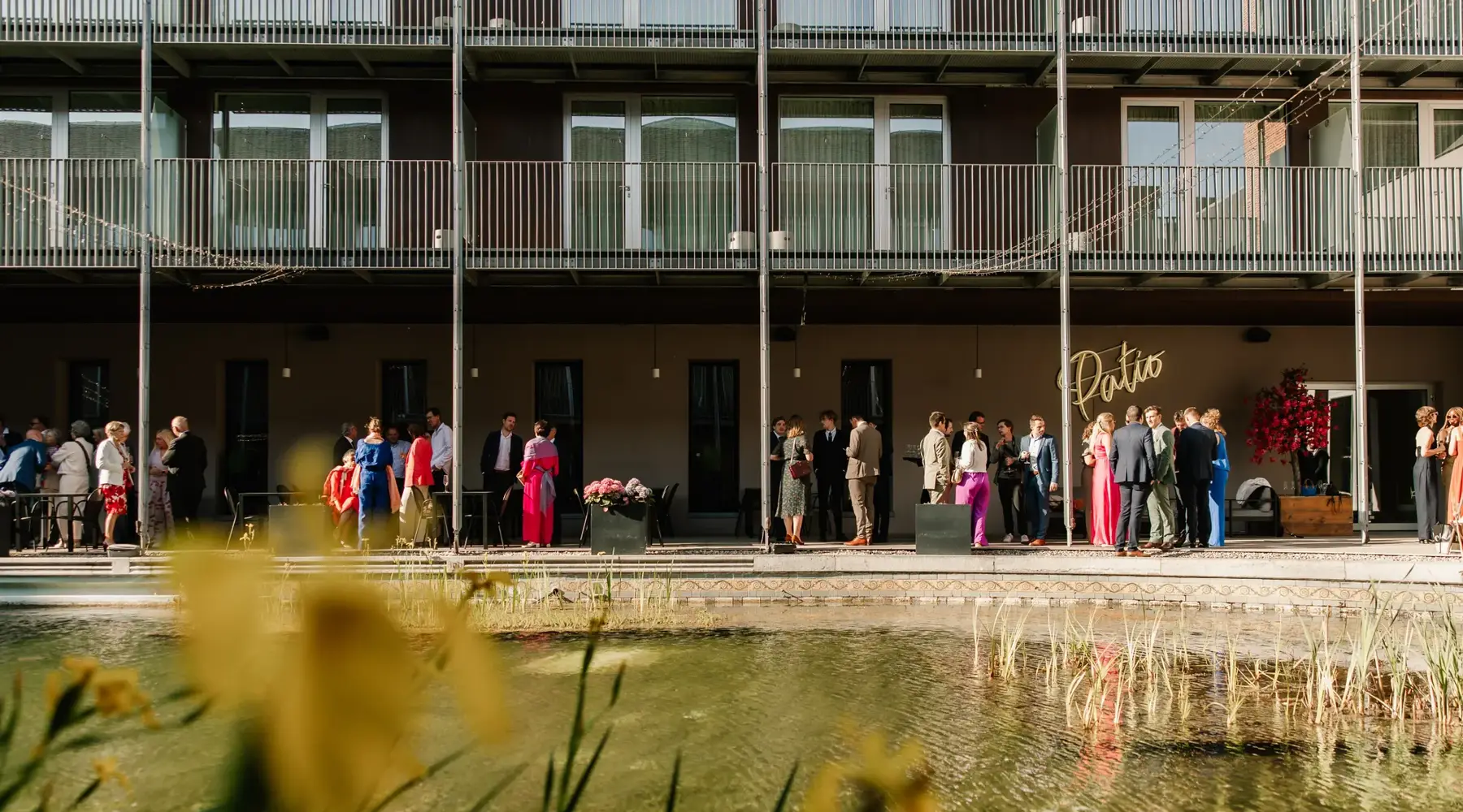 Receptie op de Patio