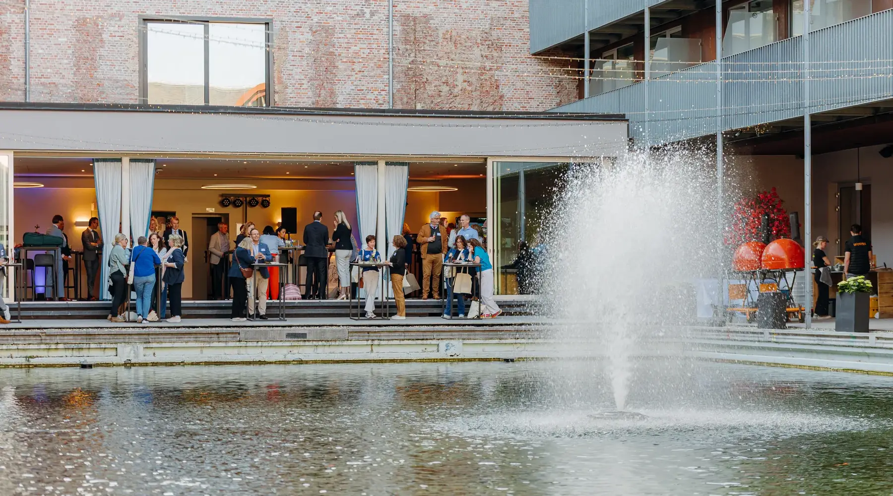Receptie op de Patio
