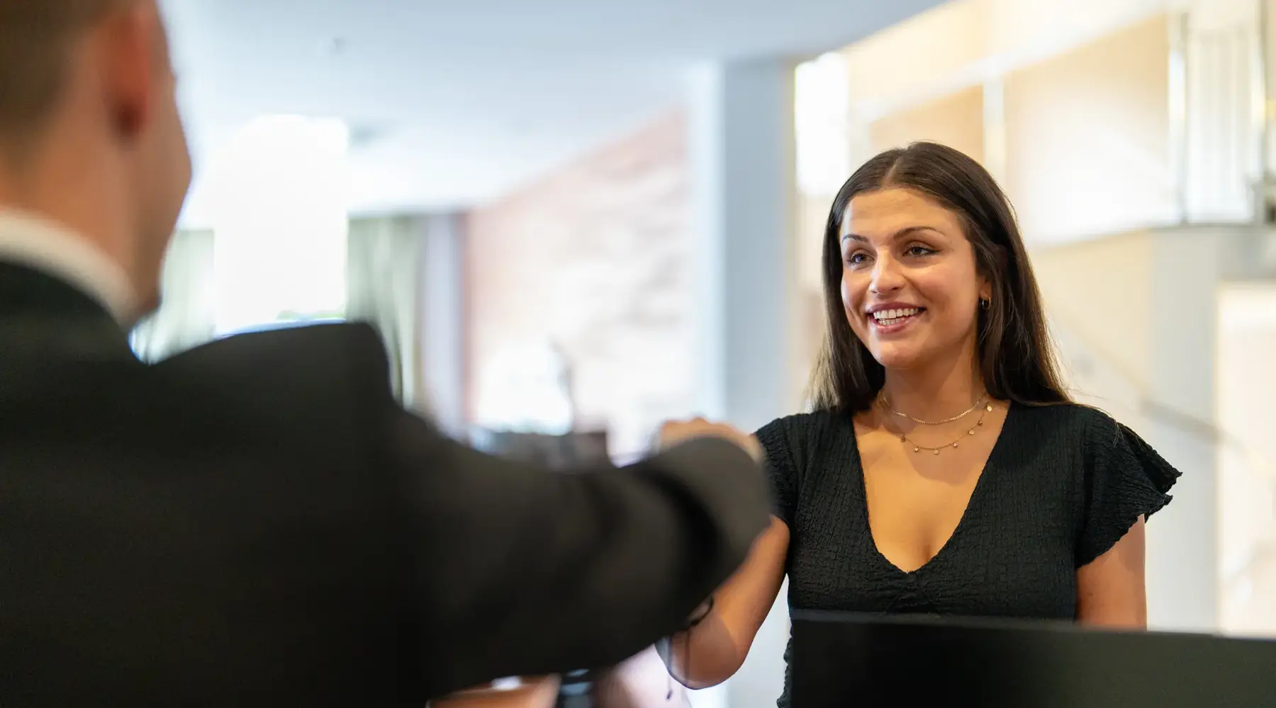 Check in at the lobby