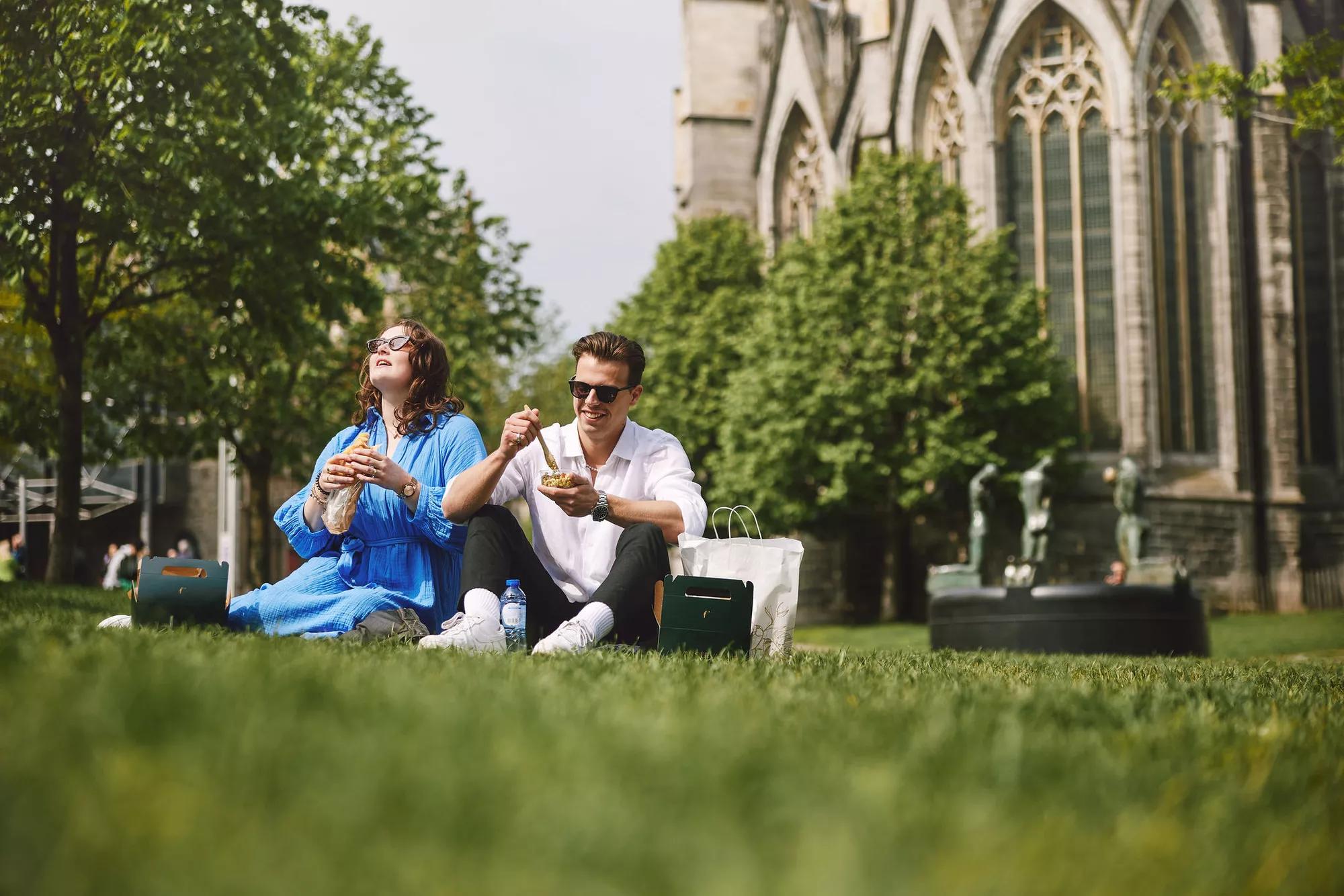 Picnic man and woman