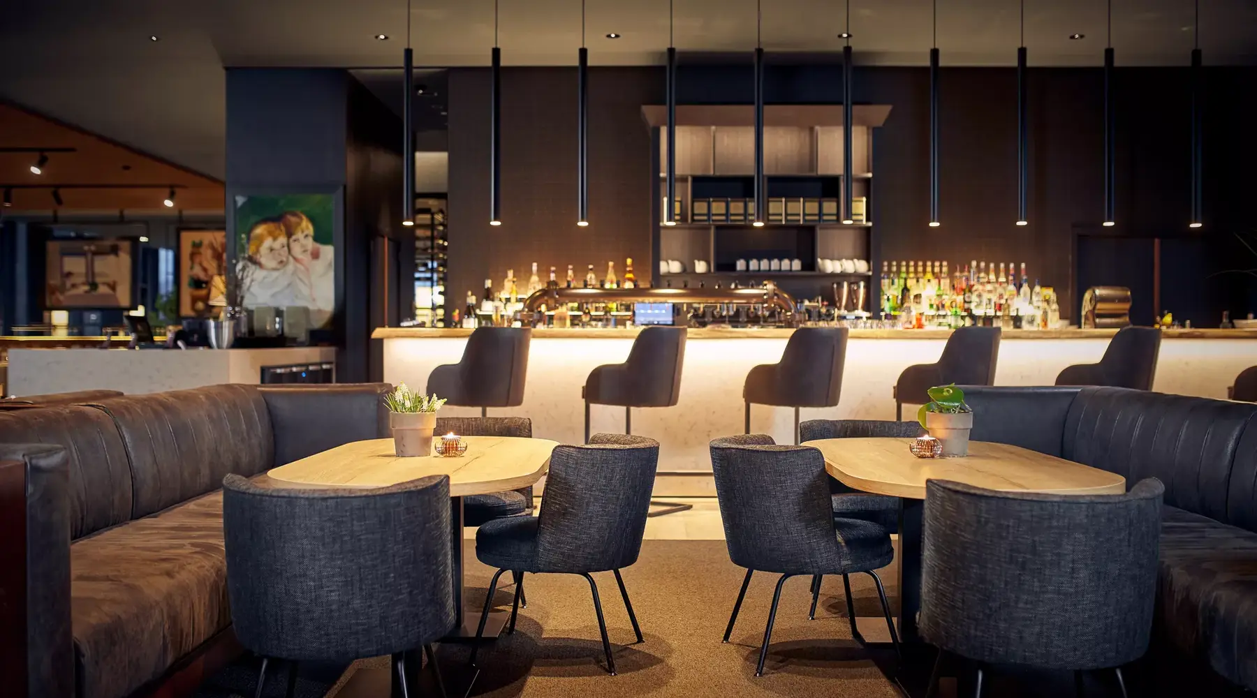 Intérieur de la Brasserie l'Oeuf