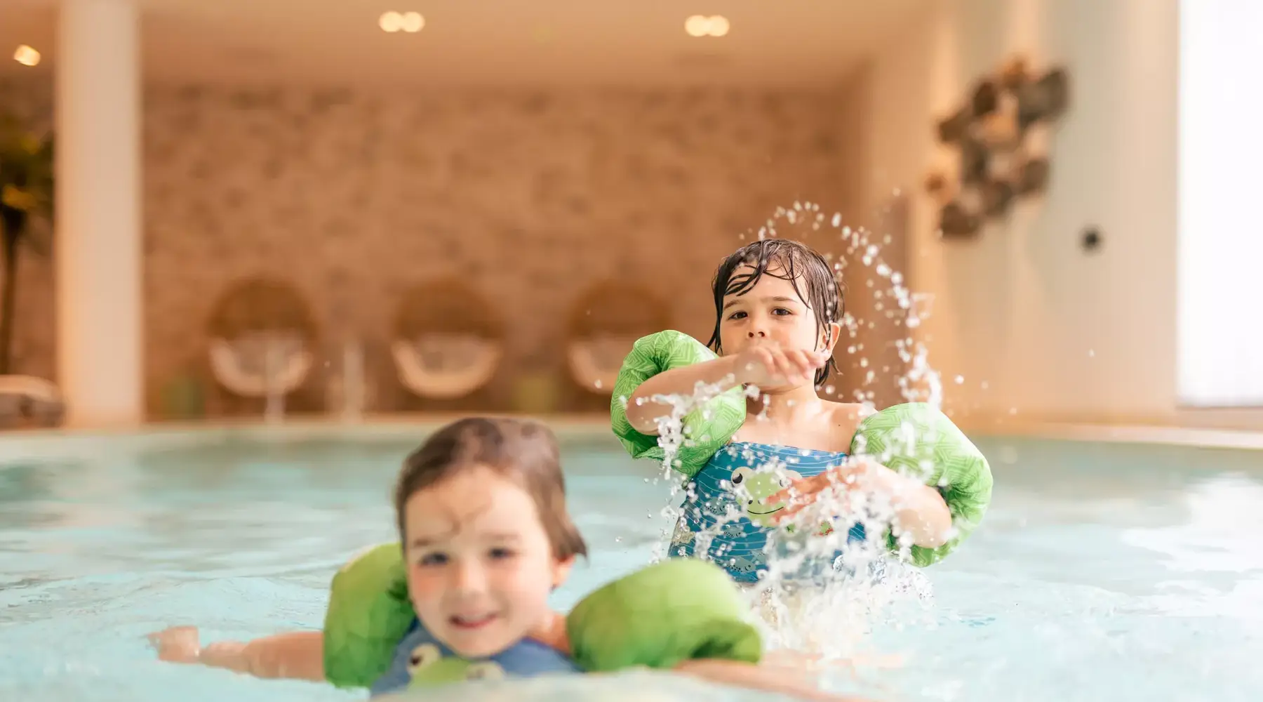 Children at the swimming pool