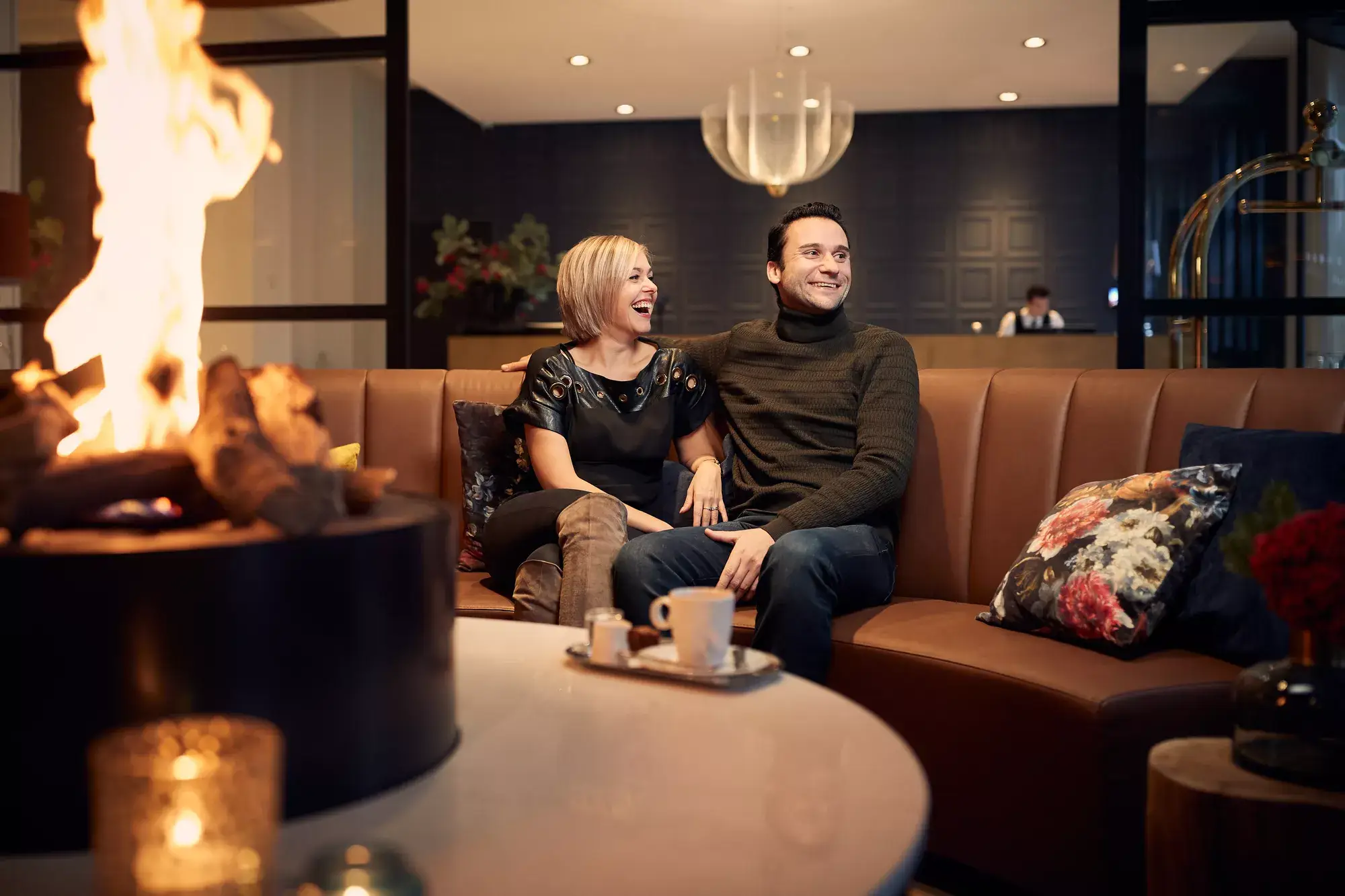 Cozy by the fireplace at Hotel Brugge – Oostkamp