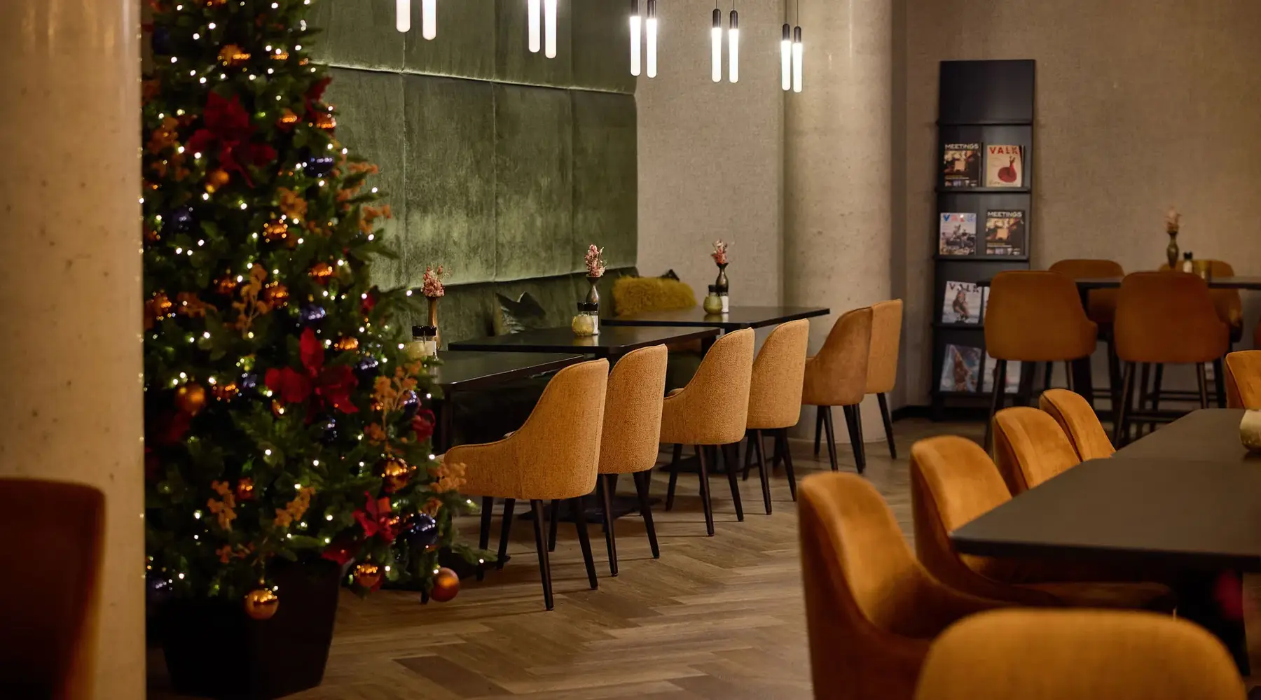 Restaurant avec cuisine en direct au 1er étage de l'Hôtel Gent