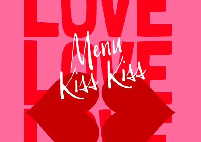 Menu kiss kiss