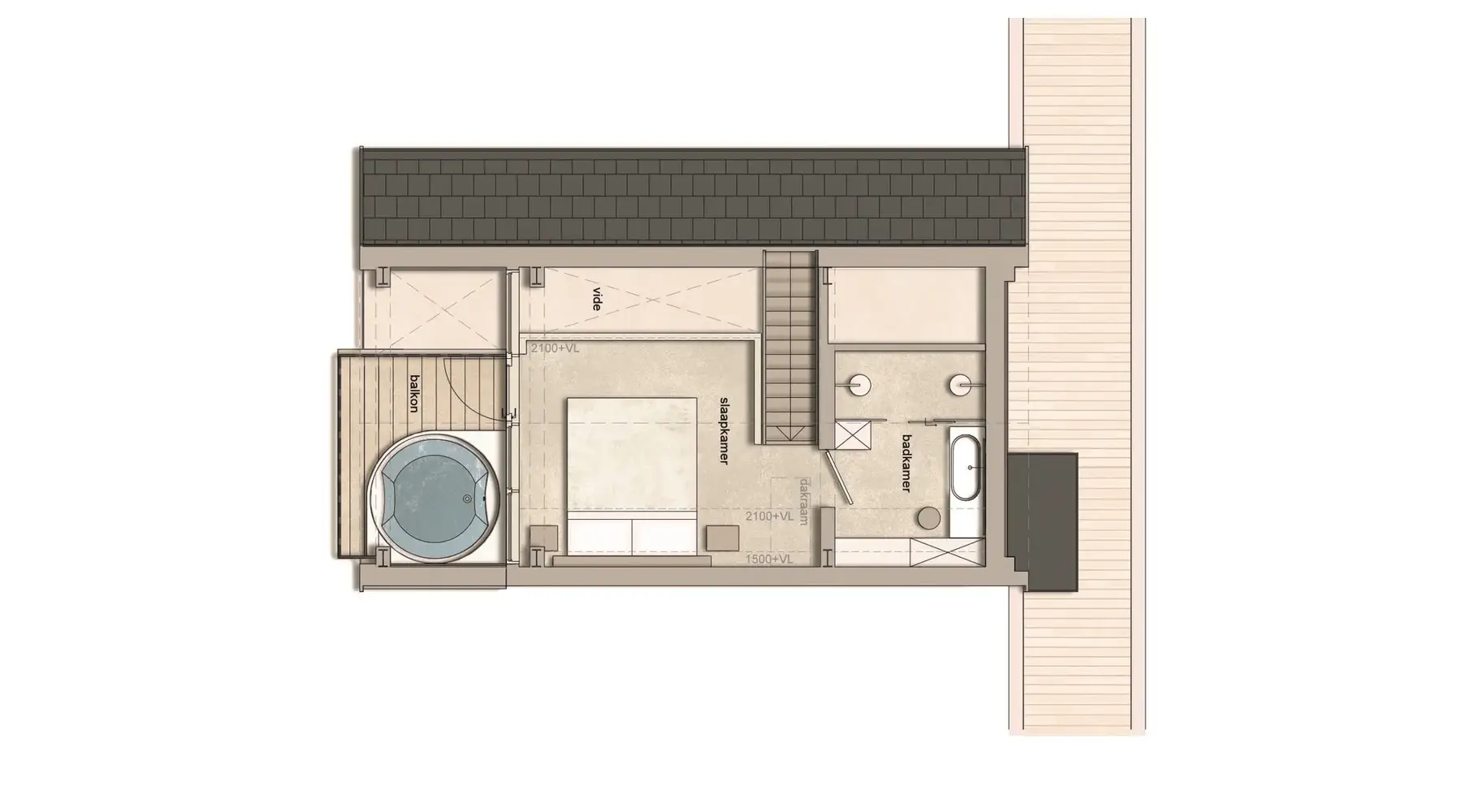 Luxe boomhutten Van der Valk