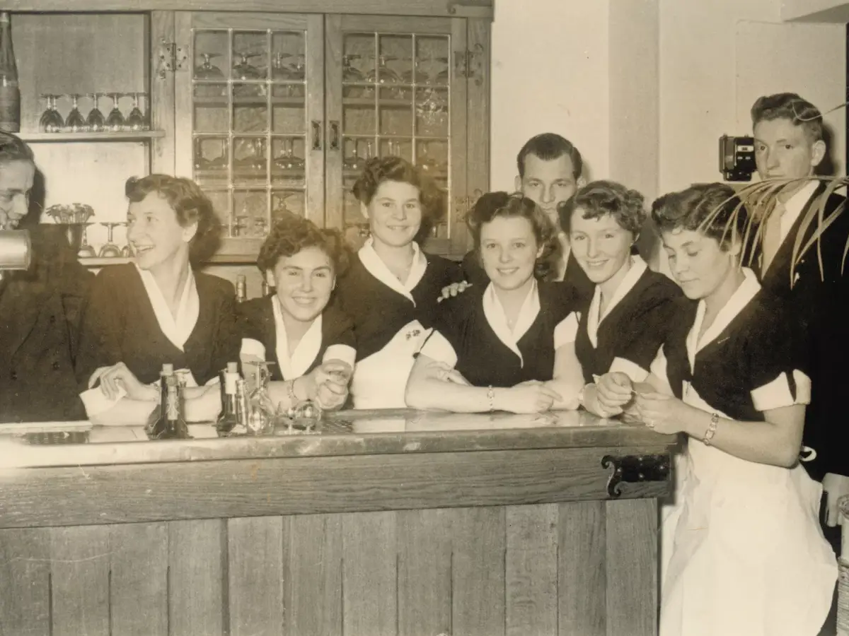 The staff of Café De Gouden Leeuw