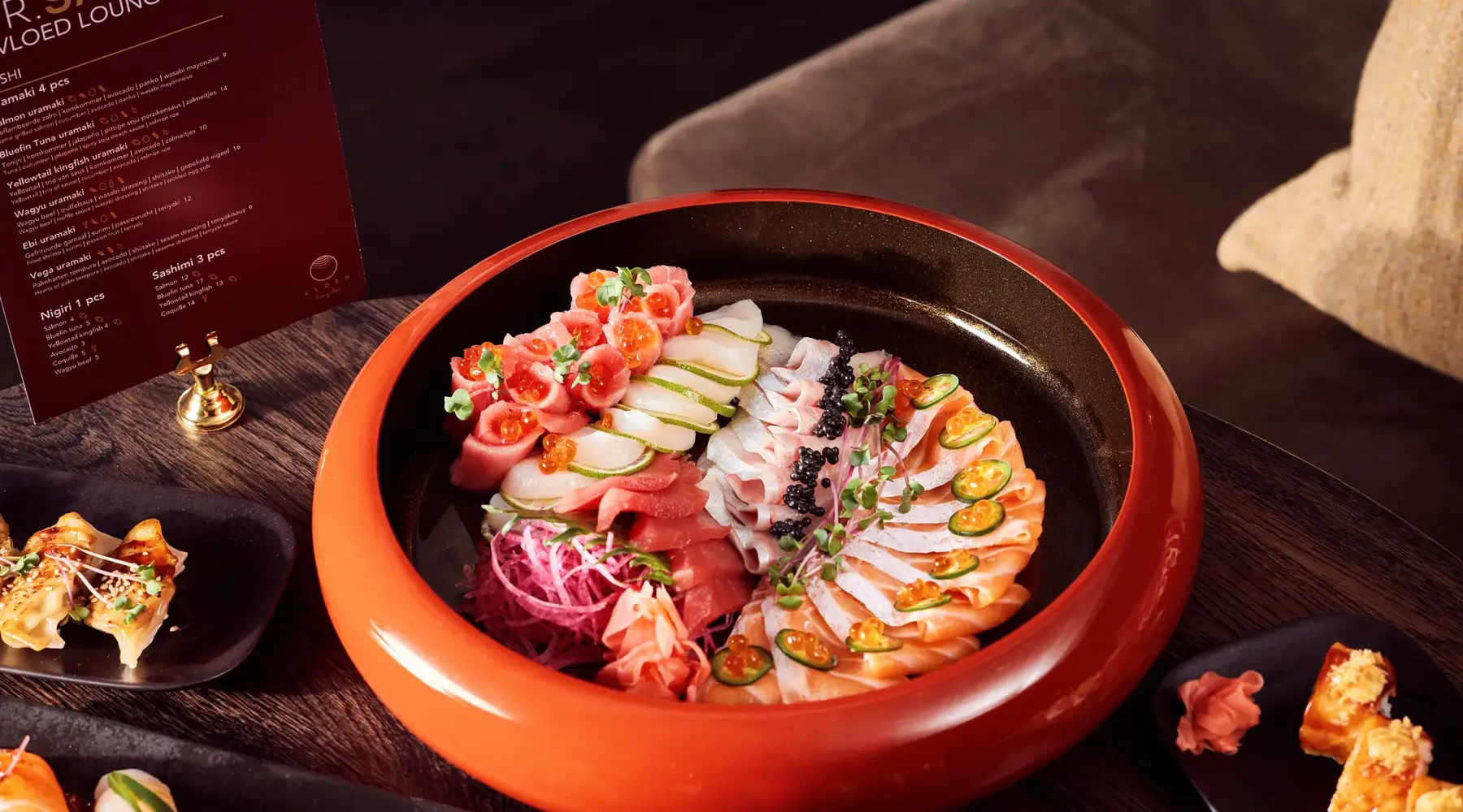 Een schaal met de lekkerste asian bites in Noordwijk