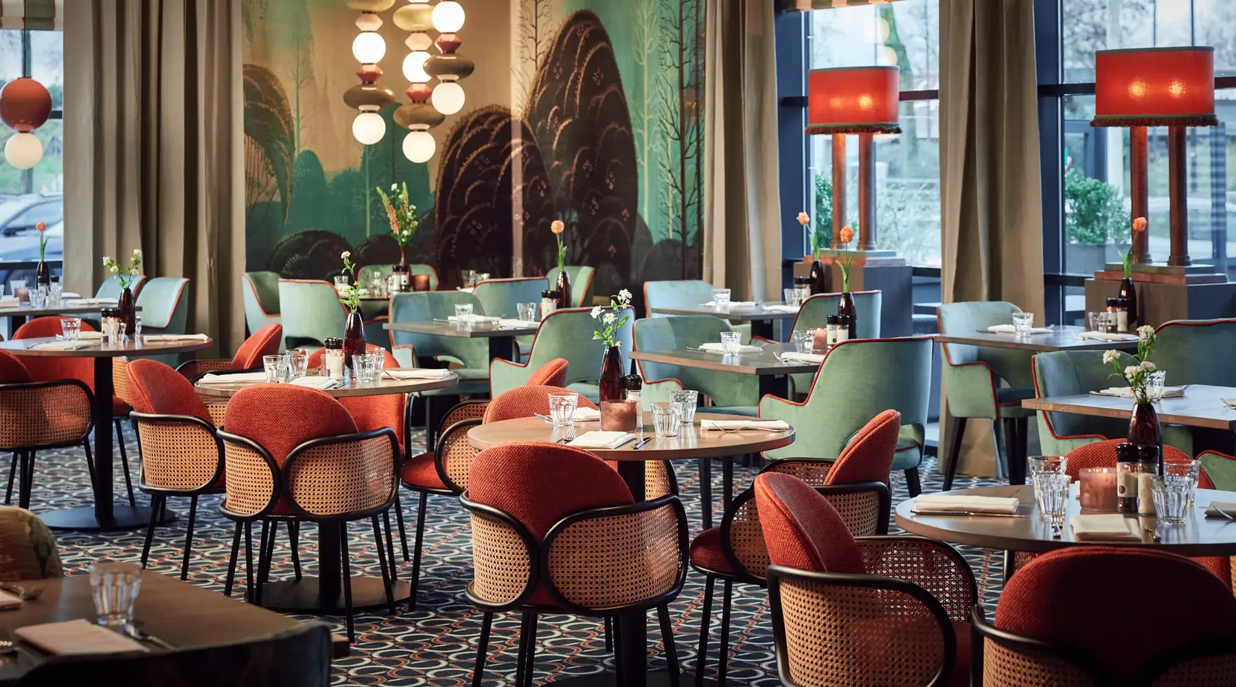 Gasten in restaurant