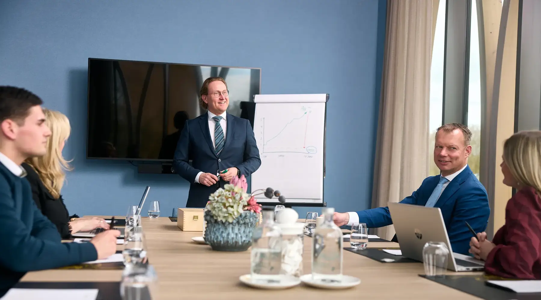Besprechung in einem Van der Valk Hotel