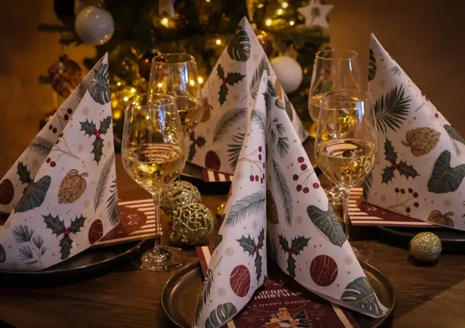 Christmas brunch on the table