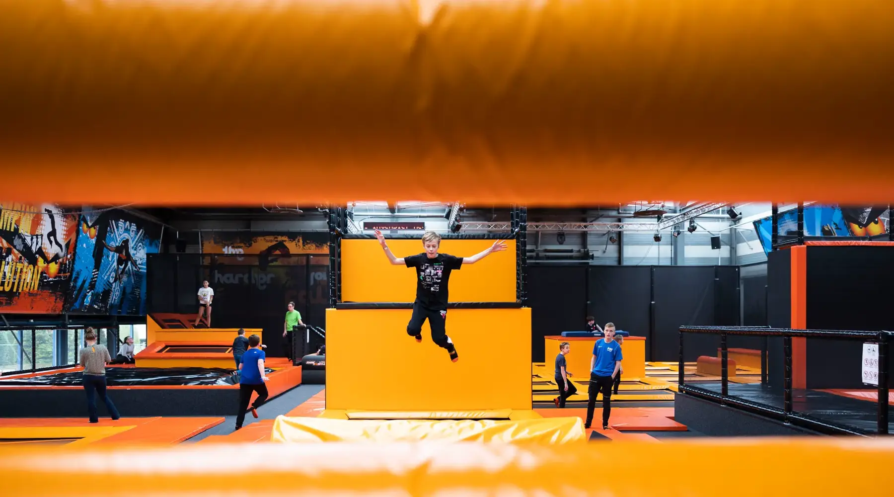 Foto van trampolines