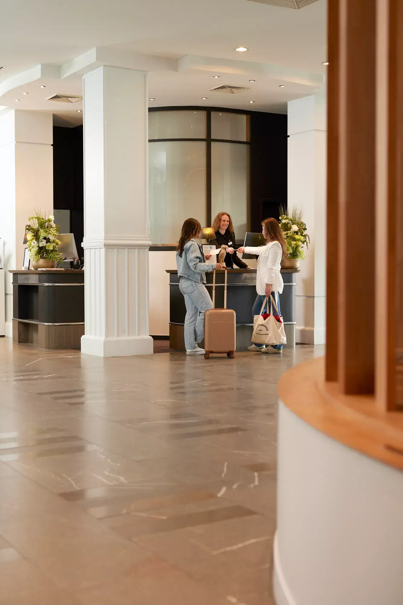 Inchecken bij Hotel Spa
