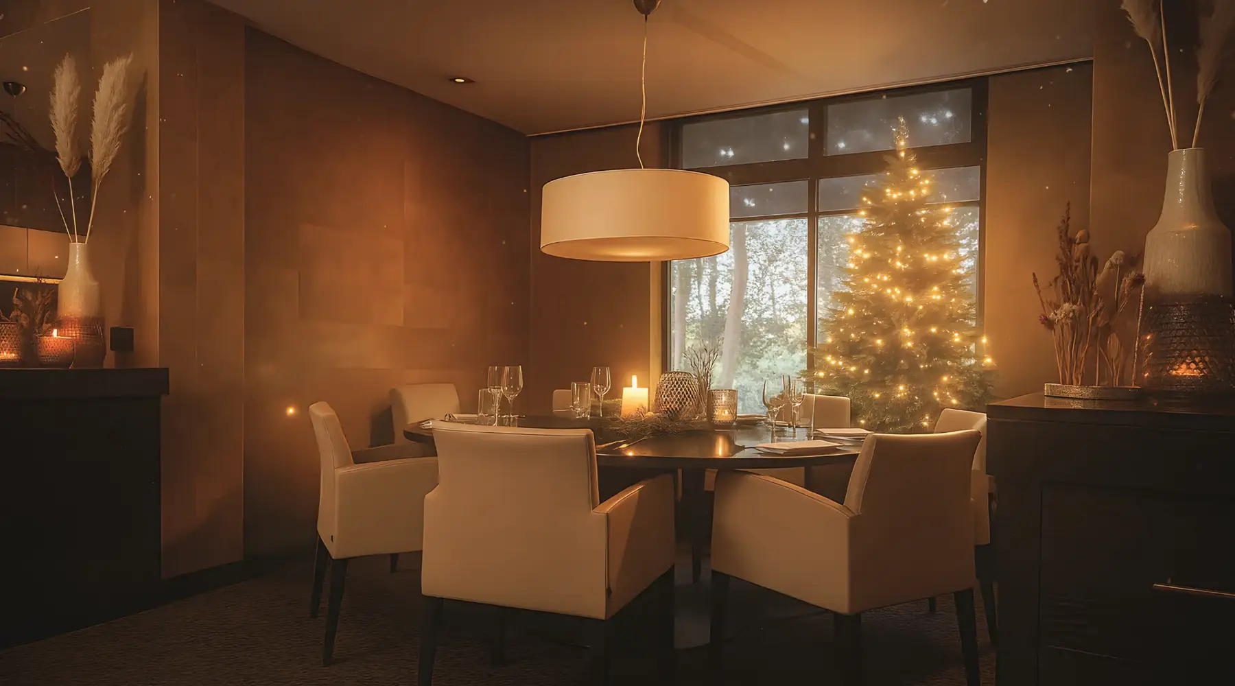 Kerst in restaurant