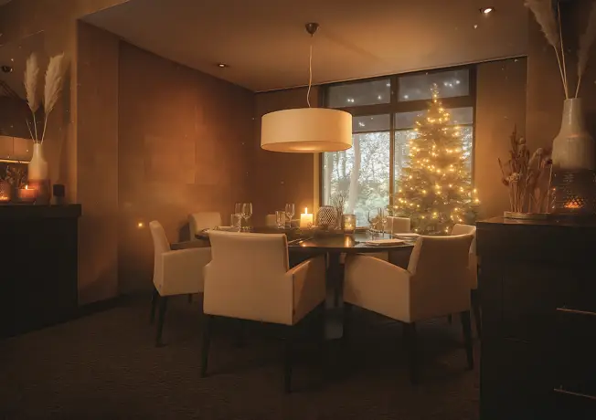 Weihnachten im Restaurant
