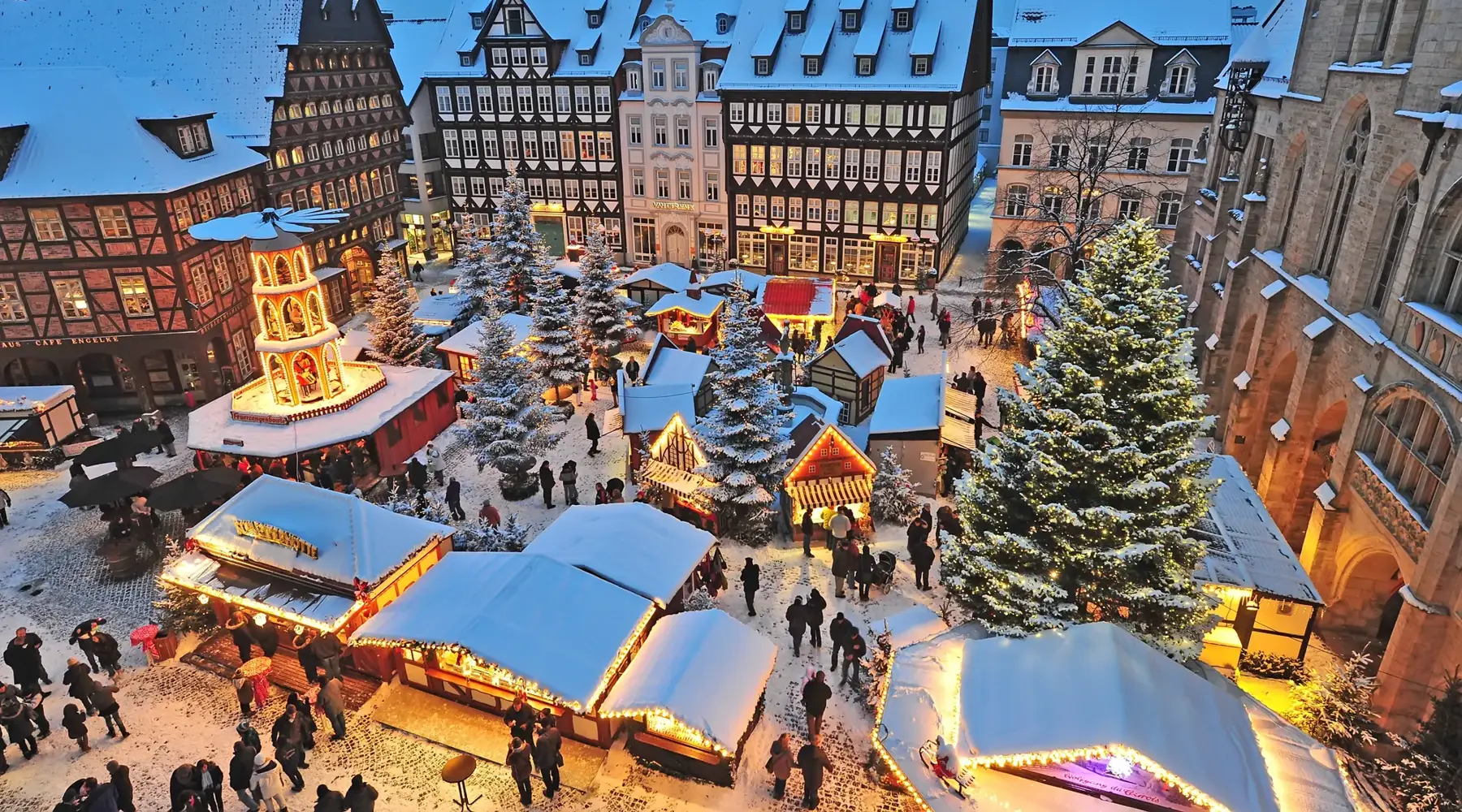 Christmas market from the Van der Valk