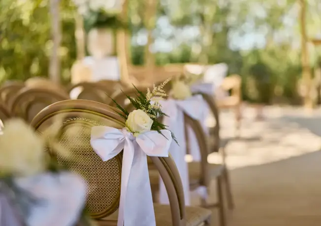 Outdoor location de Zegen ceremony
