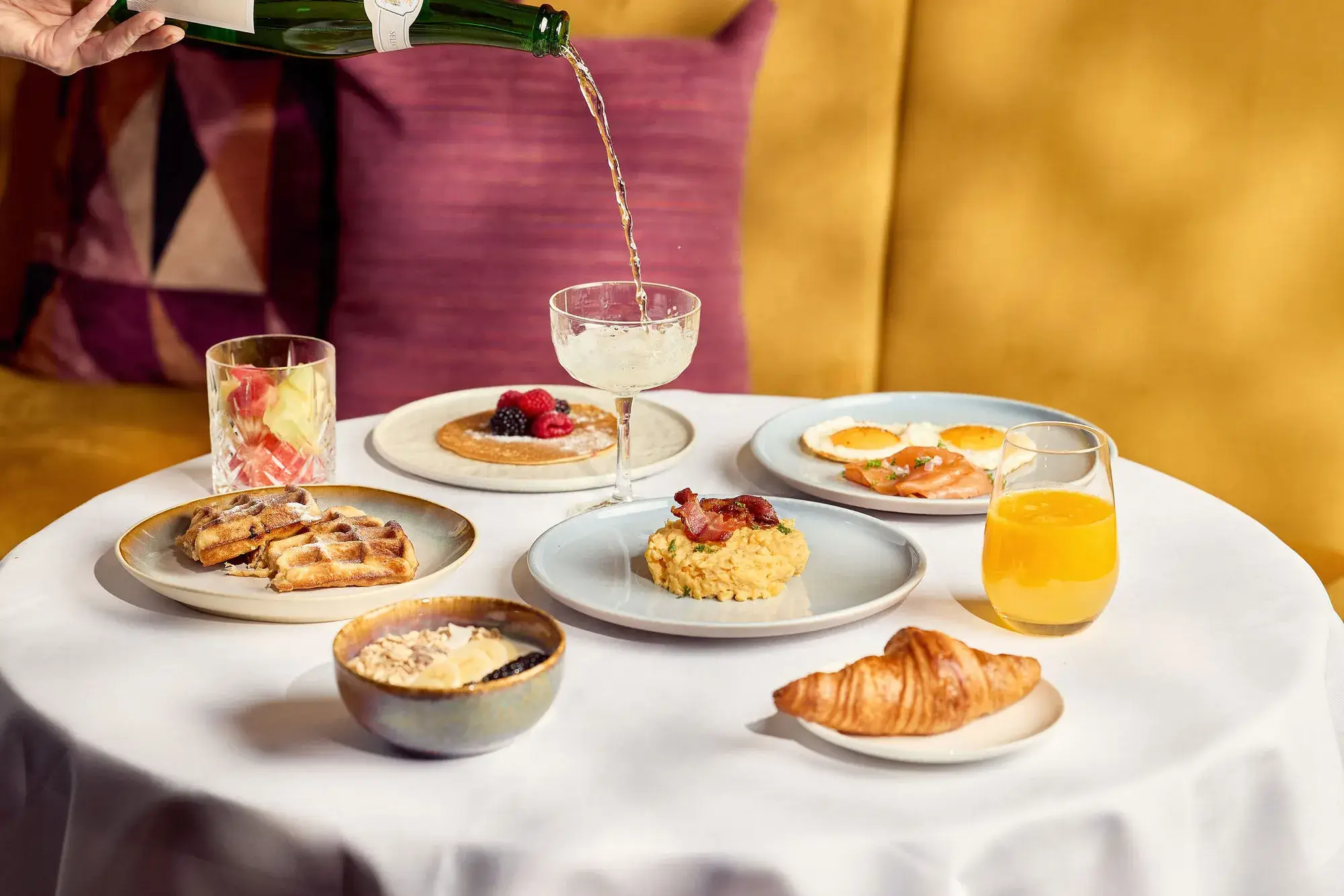 Frühstücksbuffet mit Live-Kochservice für Hotelgäste des Hotel Gent