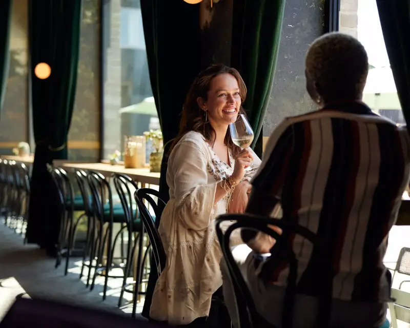 Couple au Restaurant Amstelle de l'Hôtel Van der Valk Amsterdam - Amstel