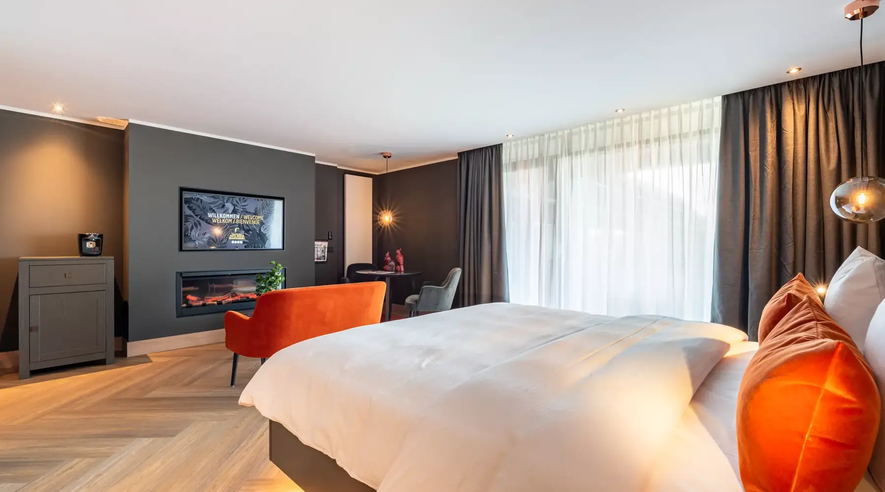 Kamer in het Van der Valk Hotel Berlin.