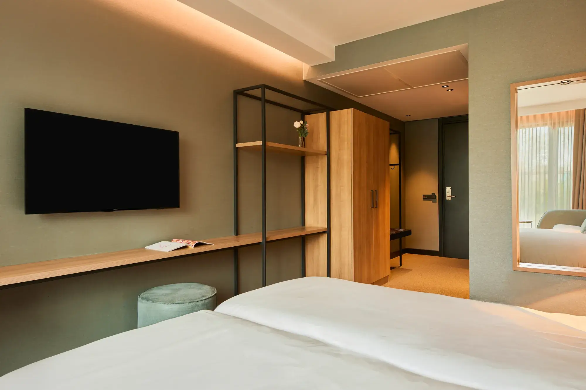 TV in Twin Room at Van der Valk Hotel Gorinchem-A27