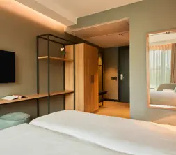 TV in Twin Room at Van der Valk Hotel Gorinchem-A27