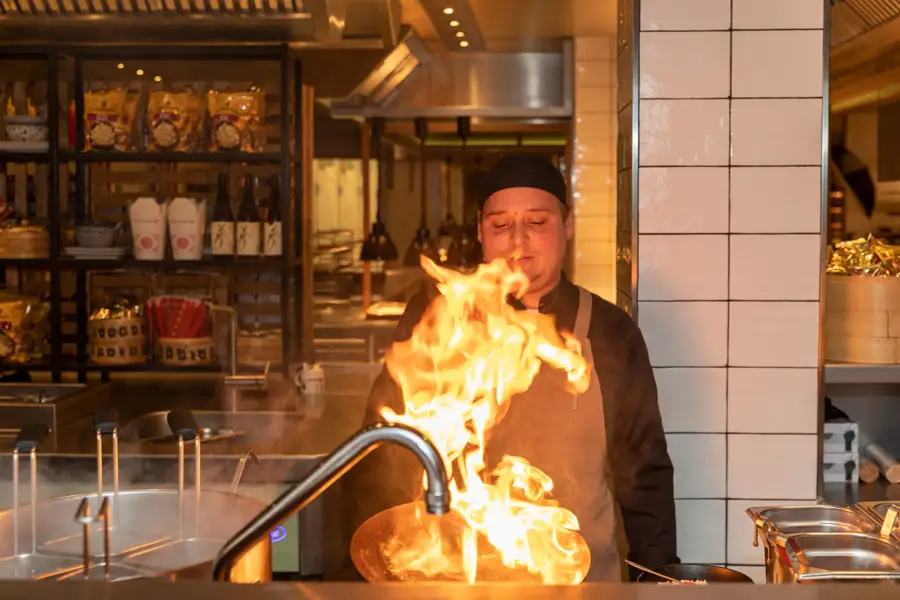 Live cooking chef