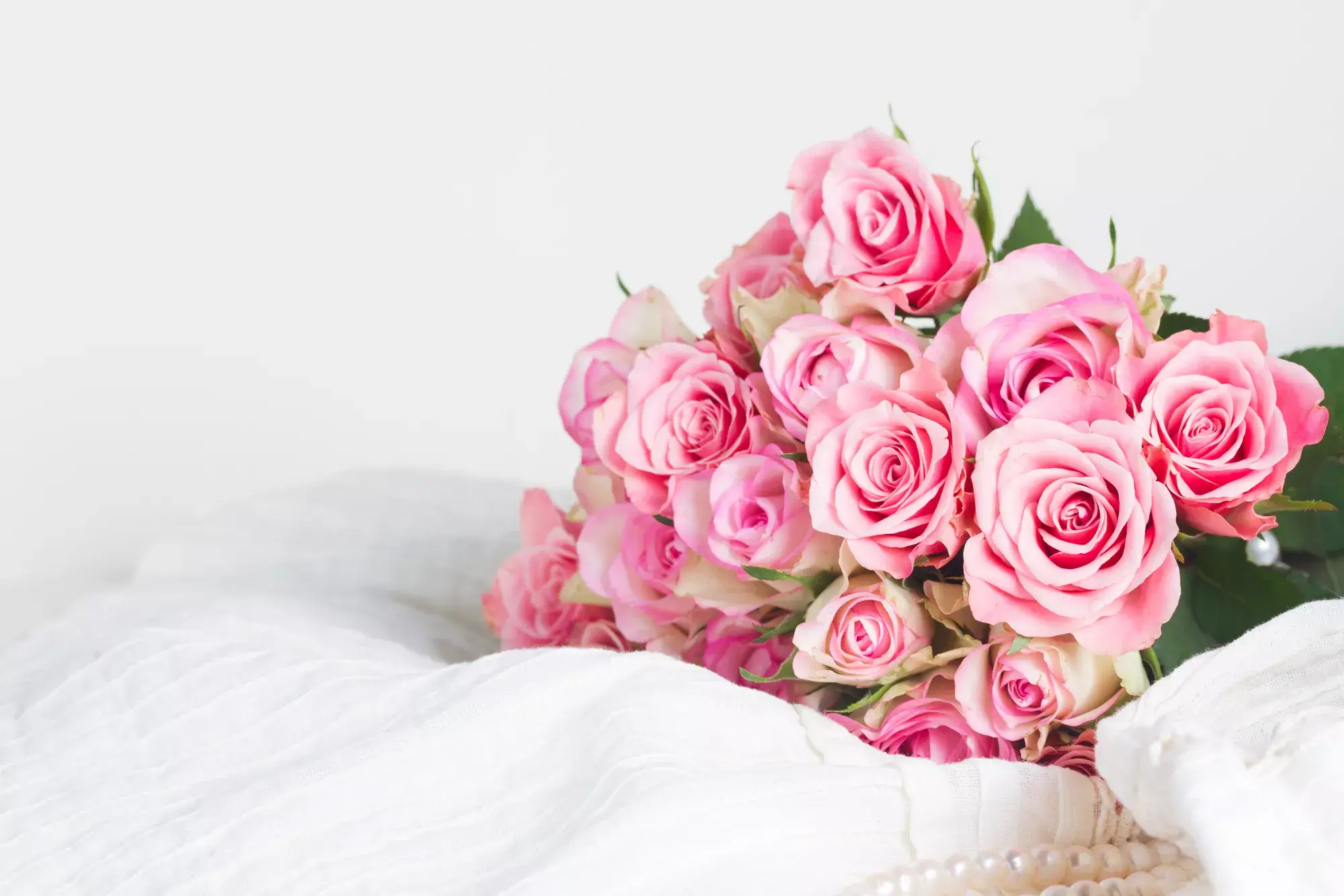 Roze rozen voor Moederdag 
