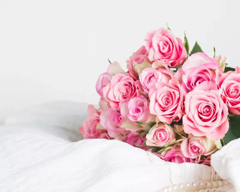 Moederdag roze bloemen