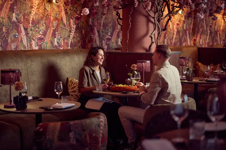 Couple having dinner