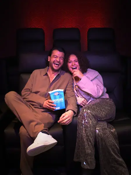 Couple in the cinema in Almelo