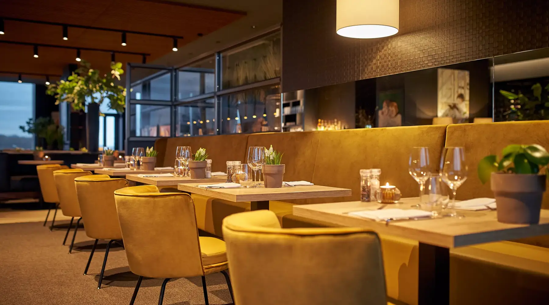Intérieur de la Brasserie l'Oeuf