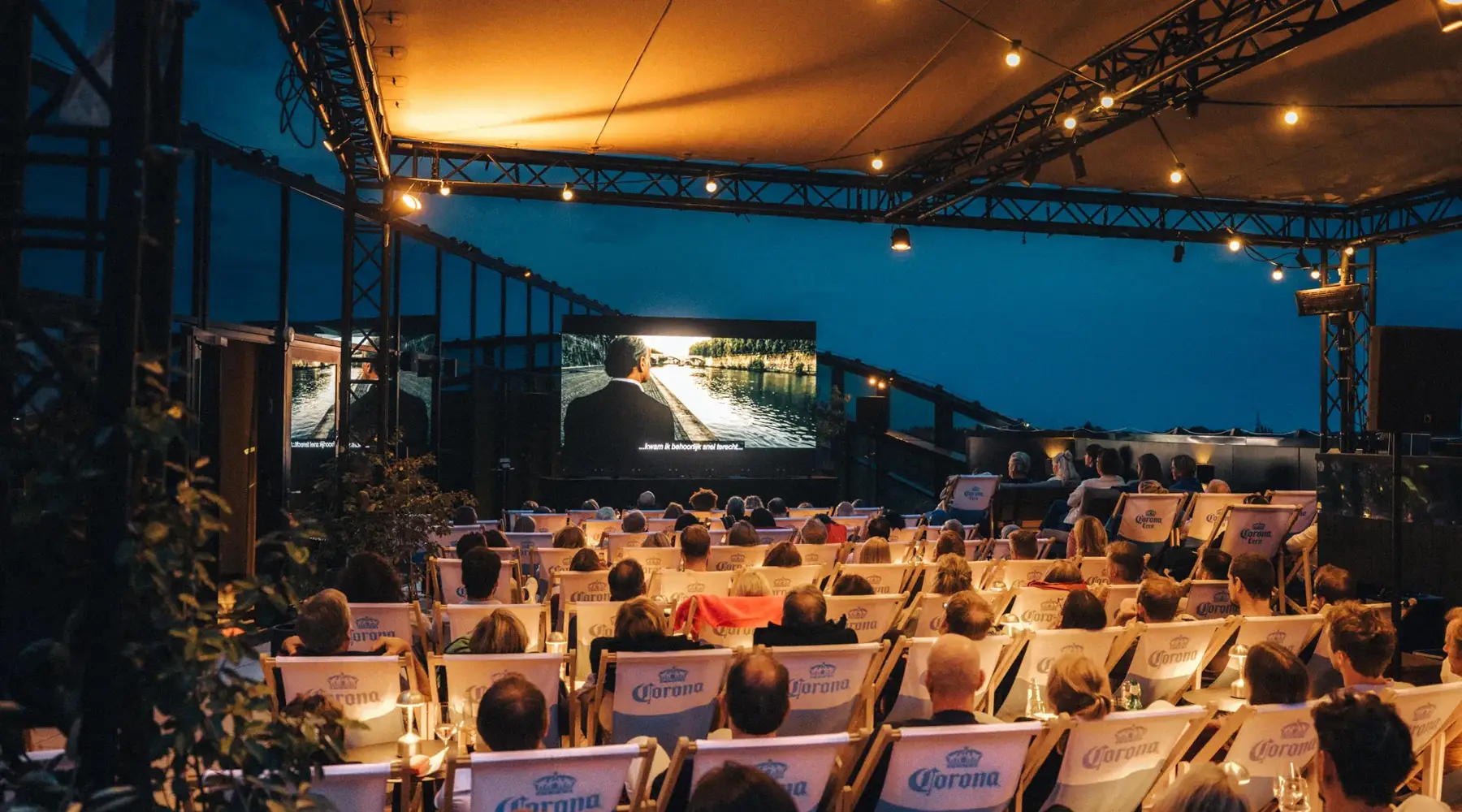 Open-air cinema in Ghent