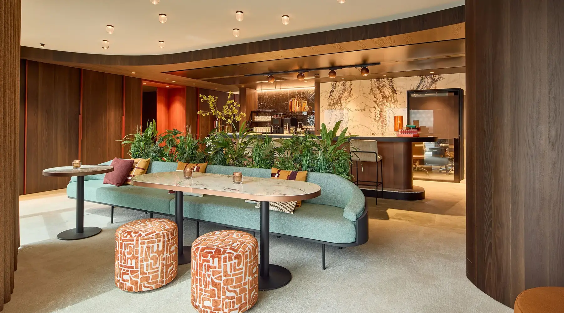 Common area for breaks for meeting guests on the ninth floor of Hotel Gent