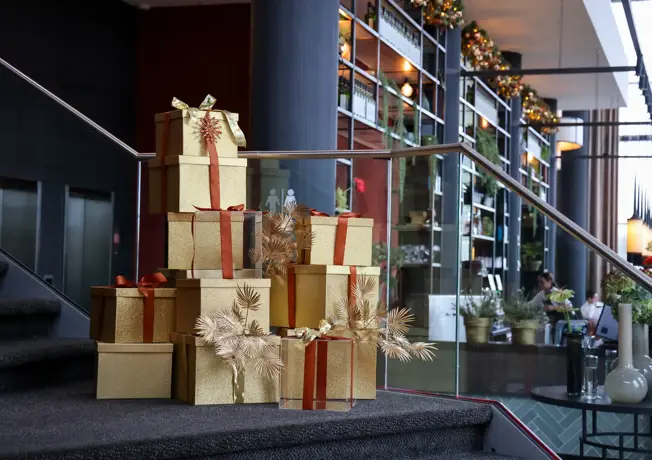 Kerstsfeer in het hotel