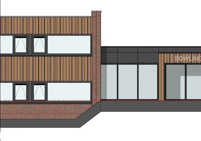 Bowling bouw tekening