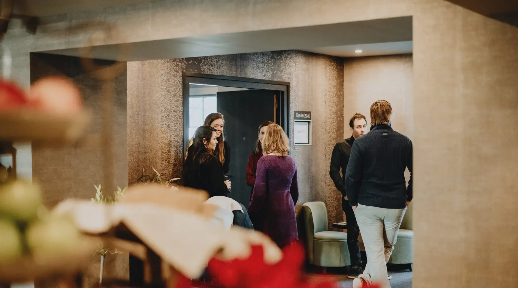 Guests are chatting