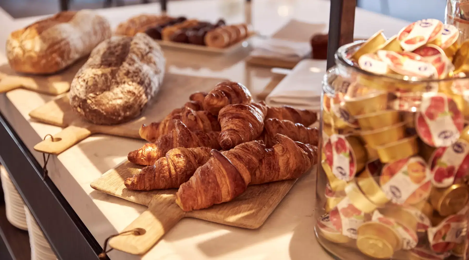 Croissants and sandwich fillings