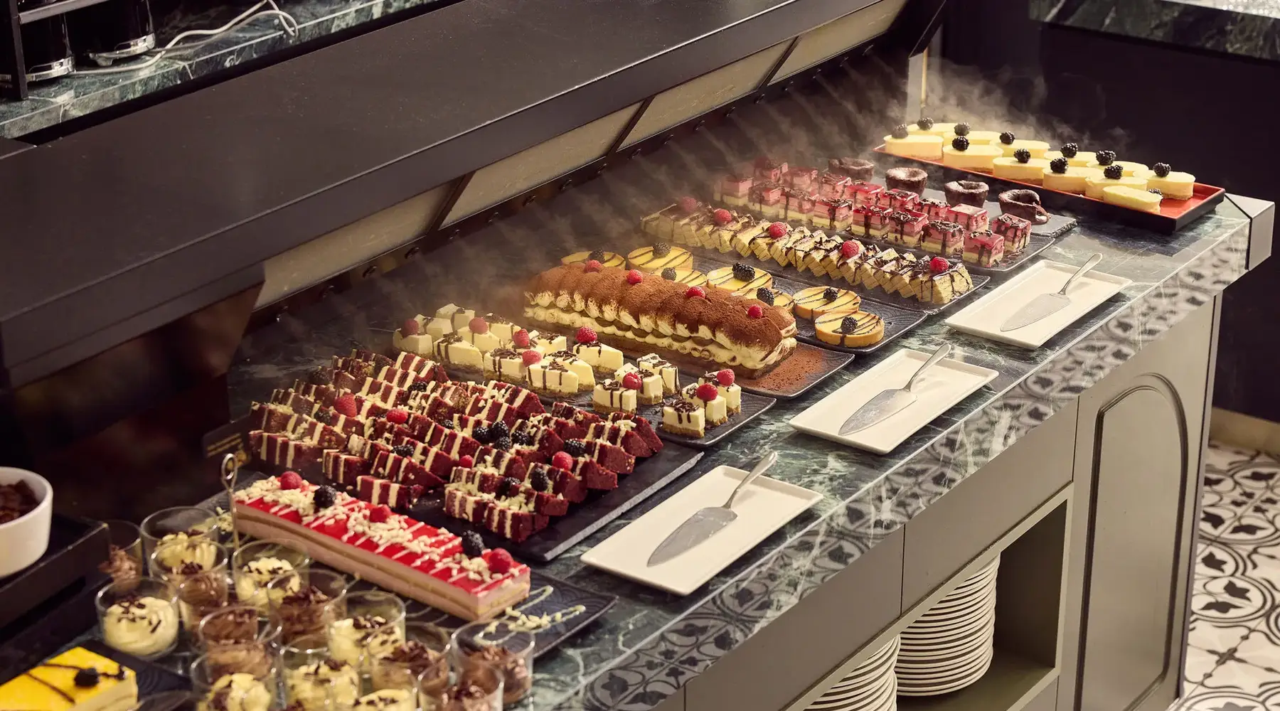 Brunchbuffet im Hotel Gent während der Feiertage