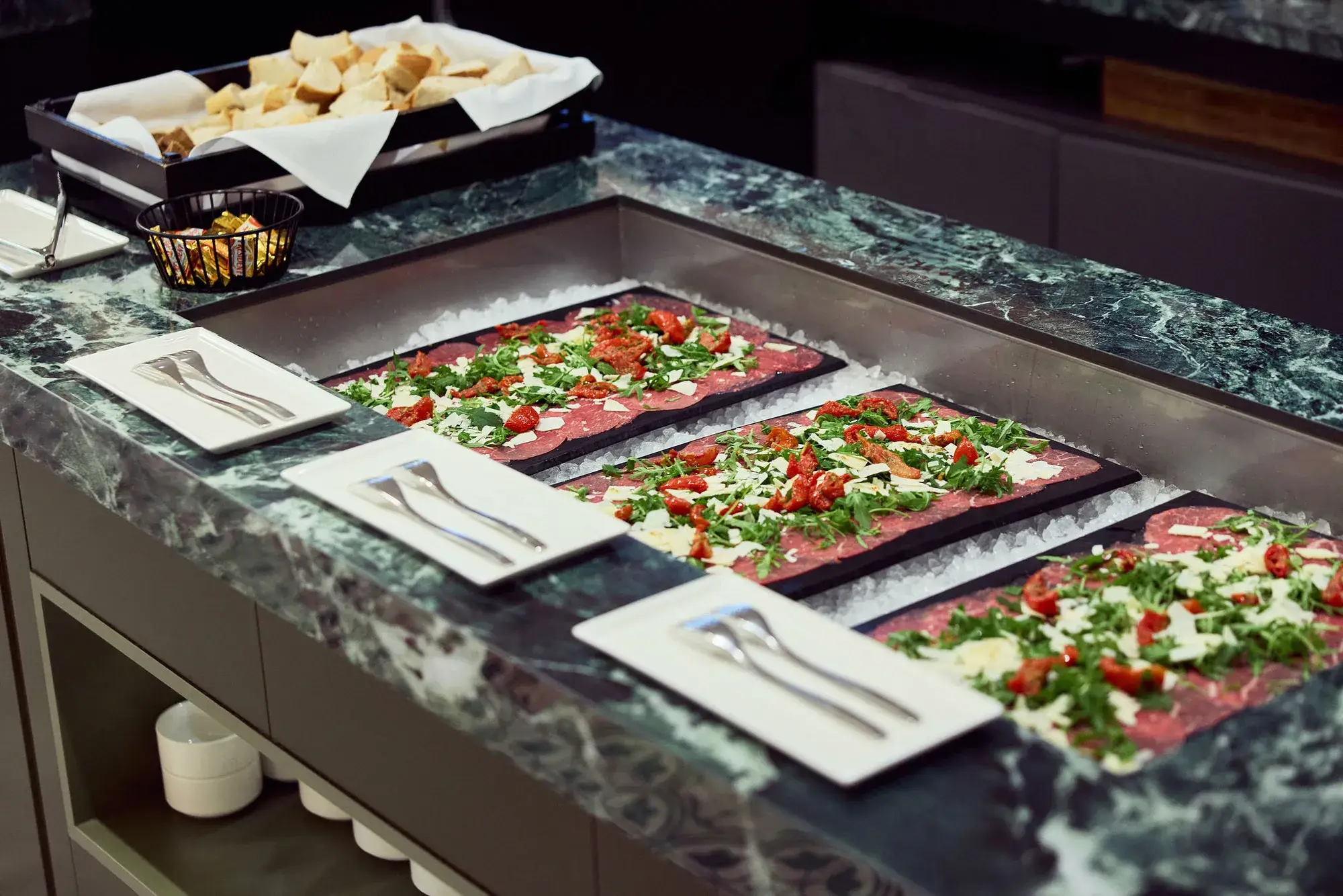 Kaltes Buffet beim Muttertagsbrunch in Gent