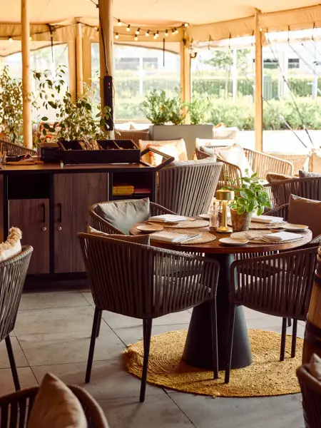 La terrasse couverte du Restaurant Cocotte