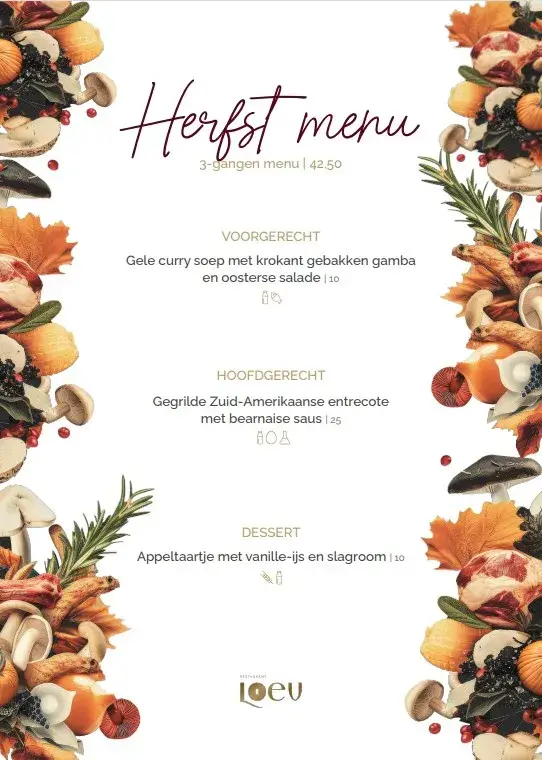 Herfstmenu