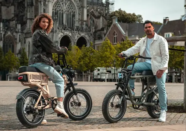 Fatbikes are off-road bicycles with oversized tires, designed for riding on unstable terrain such as snow, sand, or mud.