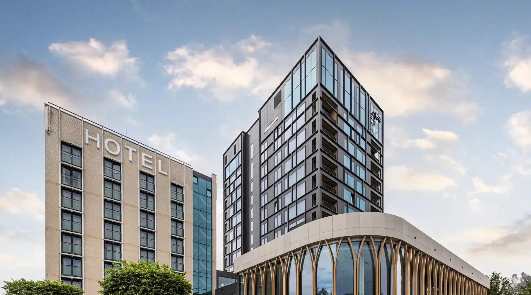 Vorderansicht des Hotel Venlo