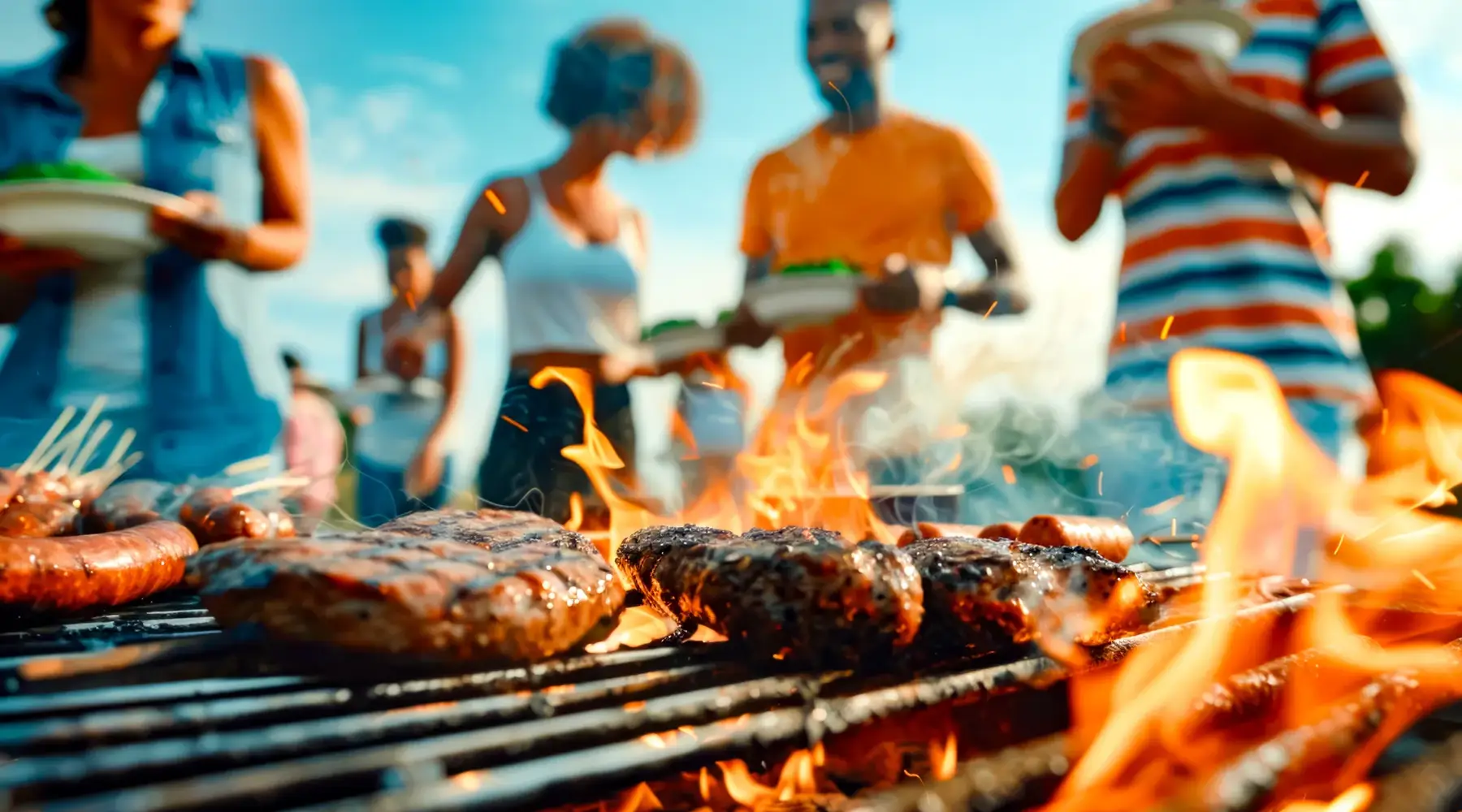 Großes Grillbuffet im Van der Valk Naturresort Drewit