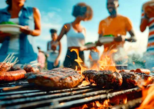 Groot grillbuffet