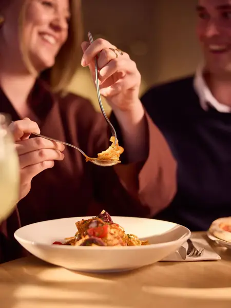 Dîner et déjeuner avec pâtes chez Limoncello