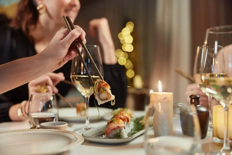 Oriental Christmas dinner at OZZO